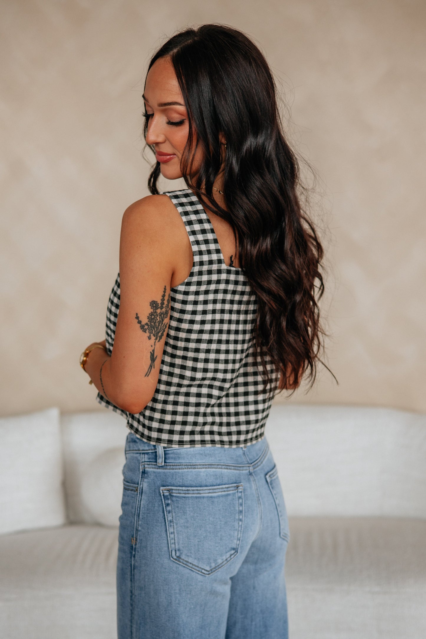 Arabella Gingham Top