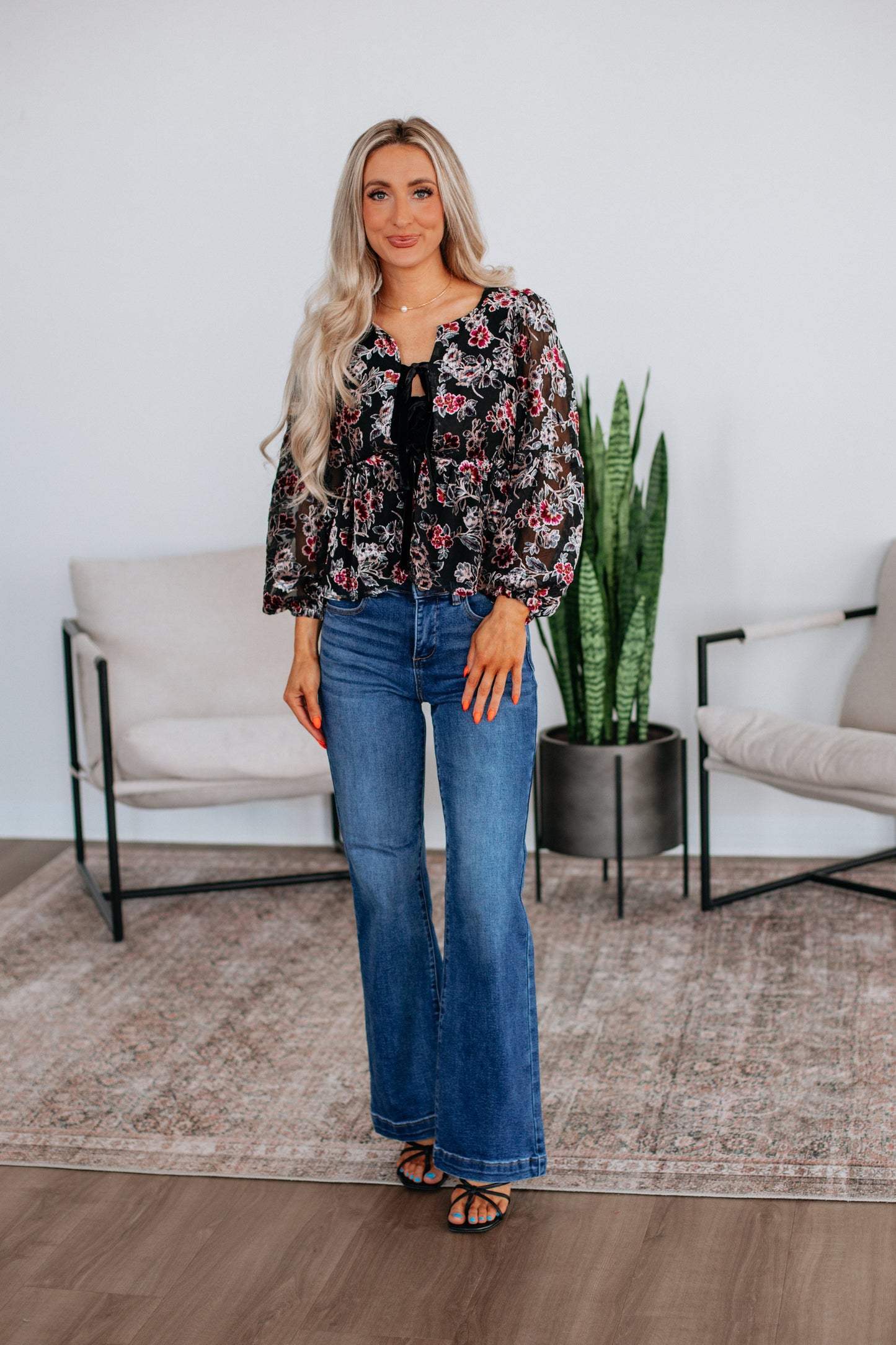 Lesa Floral Top